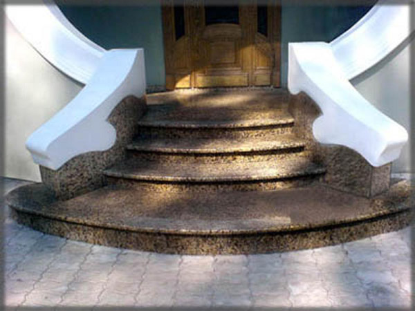 Каменные лестницы и ступени из мрамора, гранита