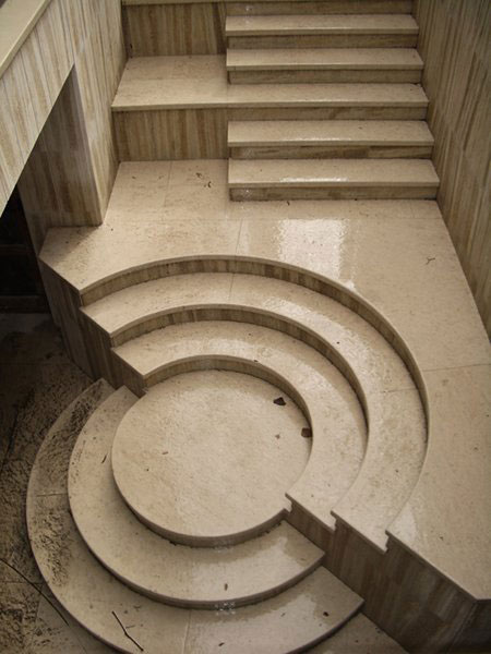 Лестница из натурального и искусственного камня ступени мрамор гранит 